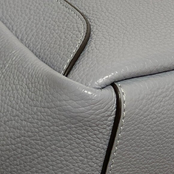 Auth COACH - CV996 Light Blue Leather Tote Bag - Picture 4 of 9